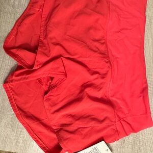 Lululemon Speed Up HR Shorts in Red